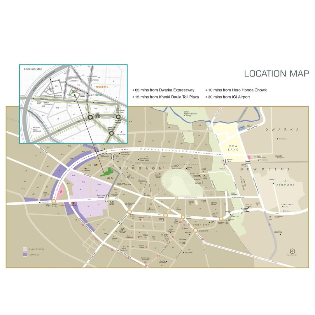 ILD Grand Gurgaon Location Map