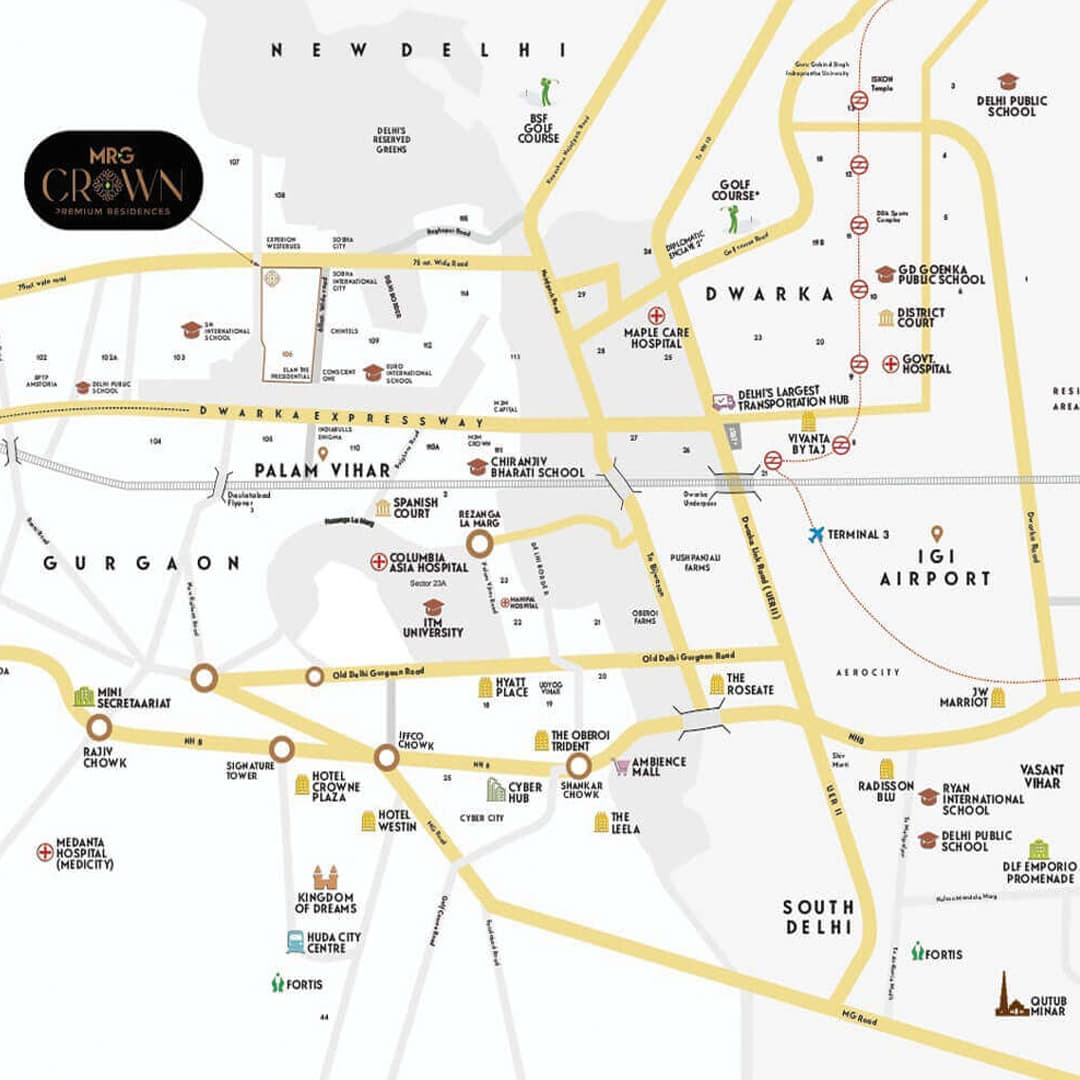 Location Map of MRG Crown Sector 106