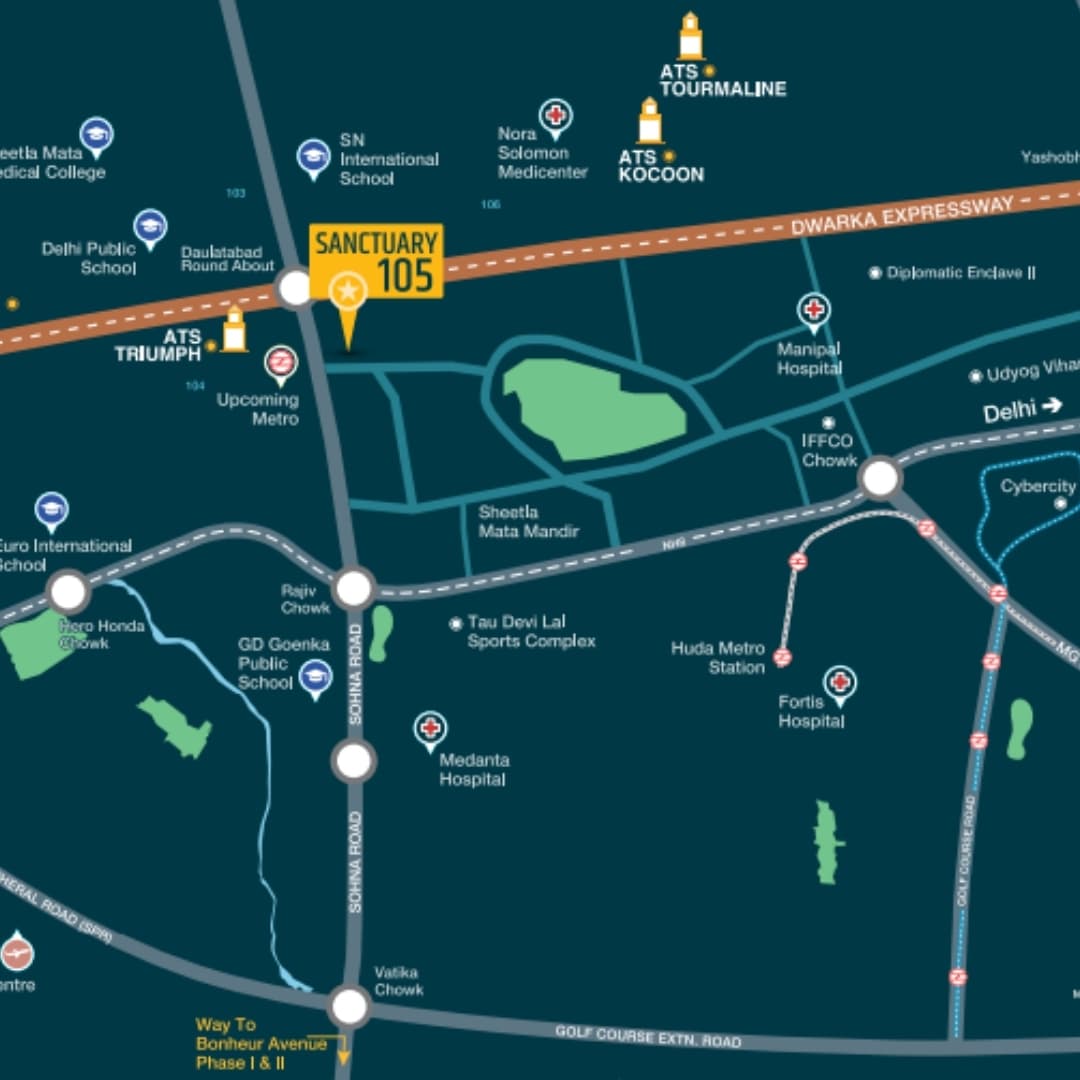 ATS Homekraft Sanctuary 105 Location Map