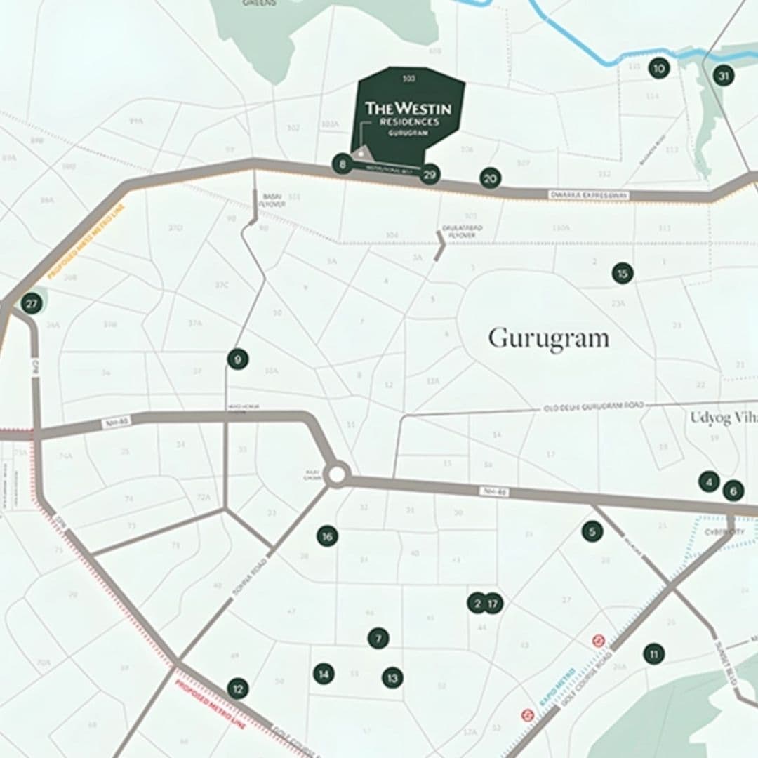 Whiteland Urban Resort 103 Location Map