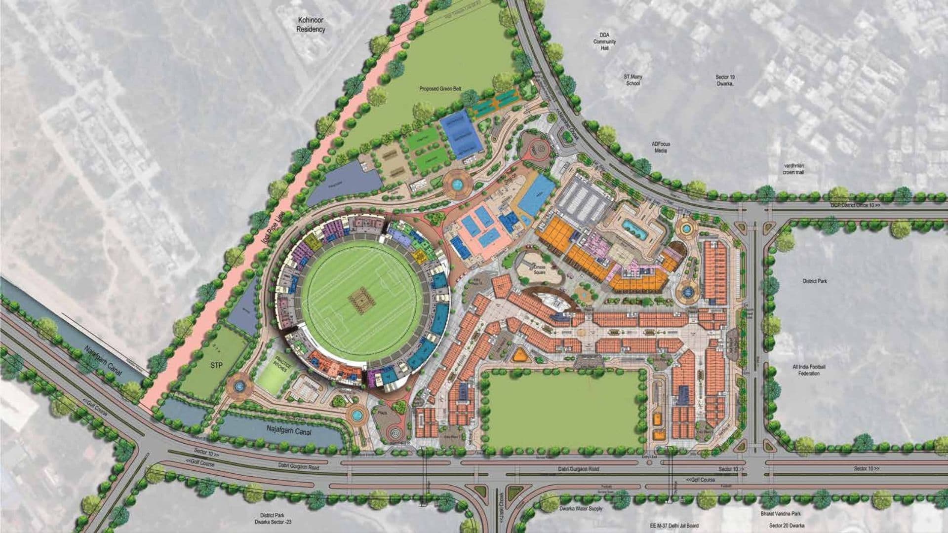 Omaxe State Dwarka Site Plan