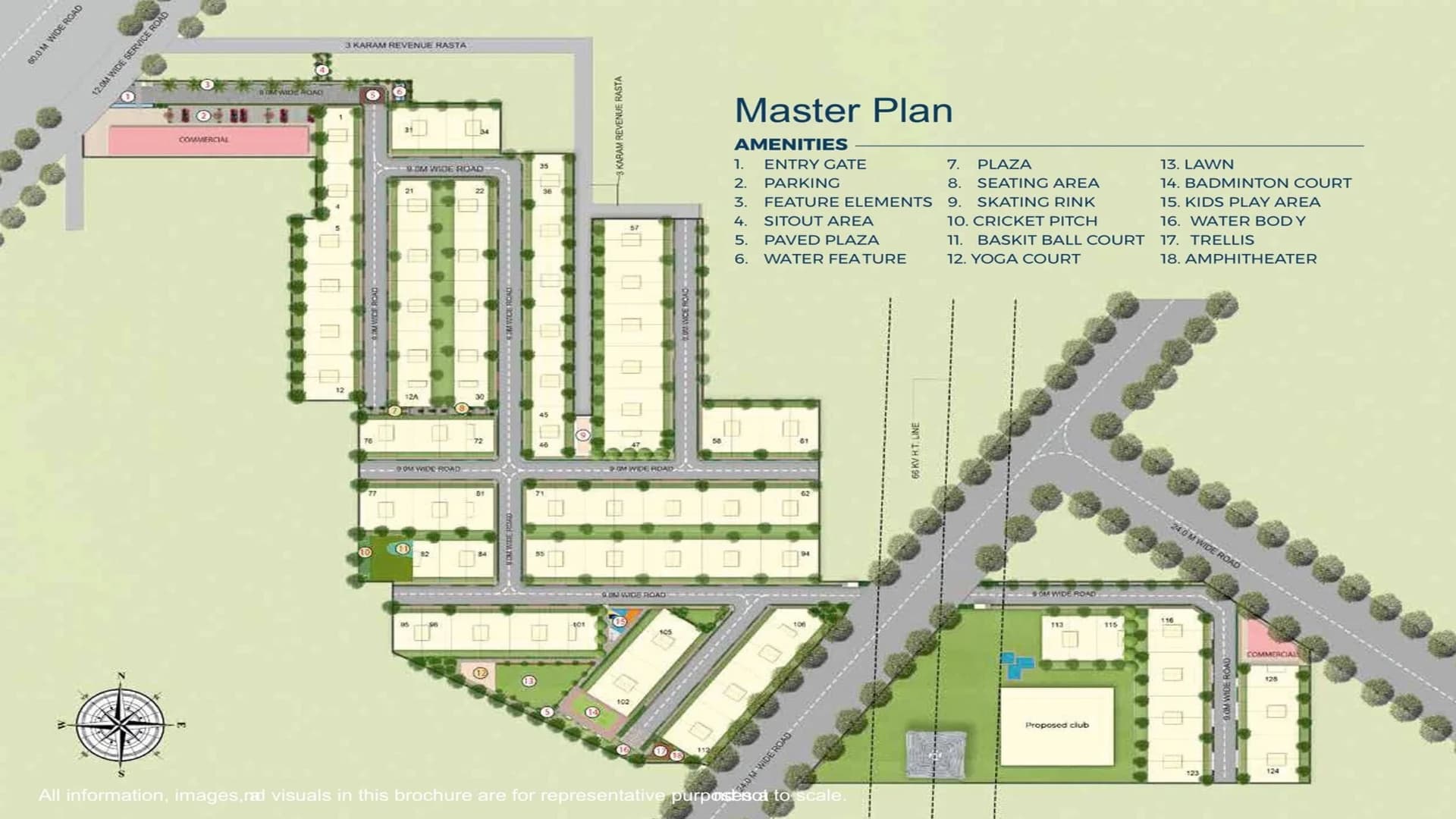 Master plan of True Habitat Luxe Residency