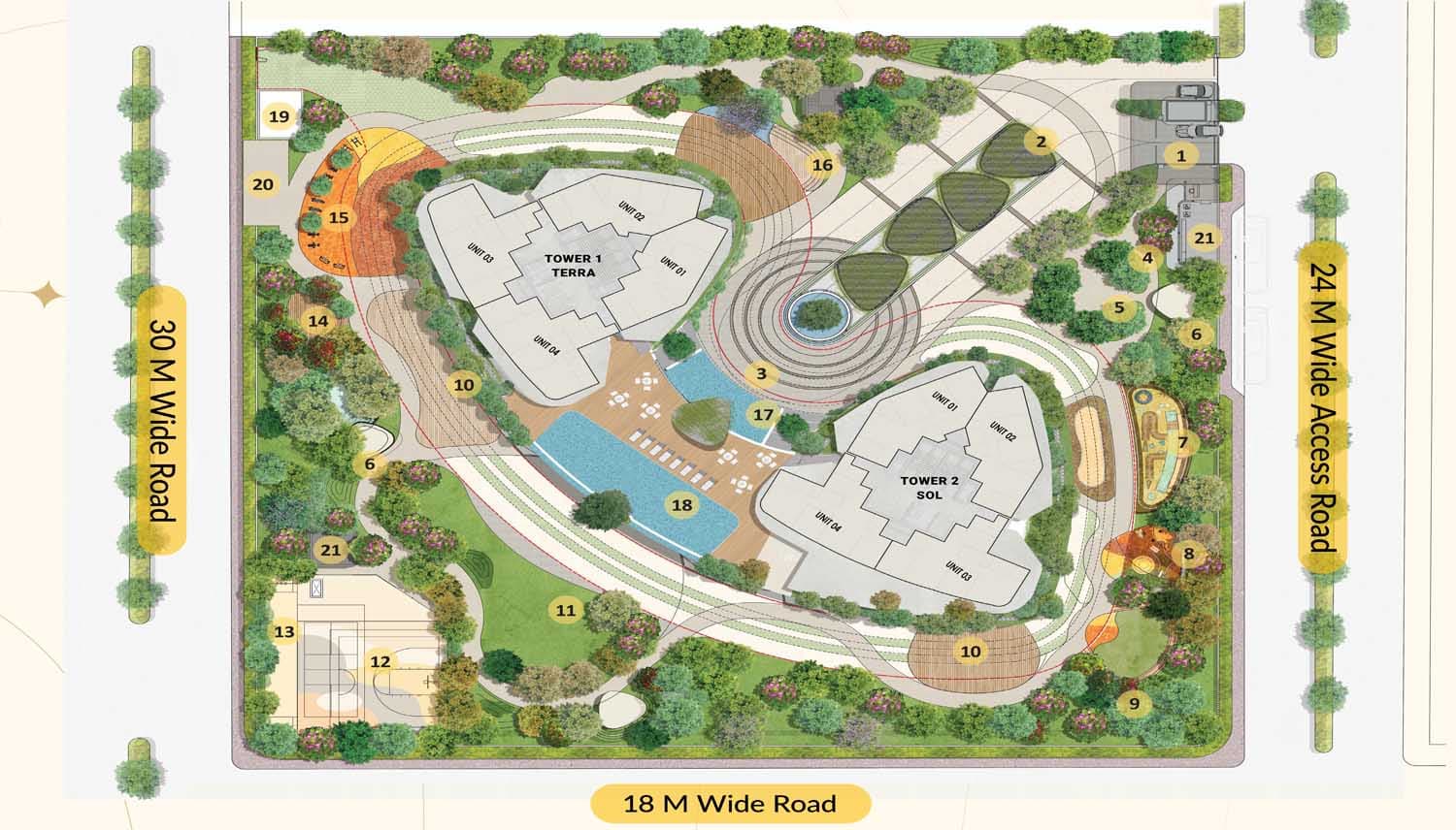 Eldeco Terra and Sol site plan