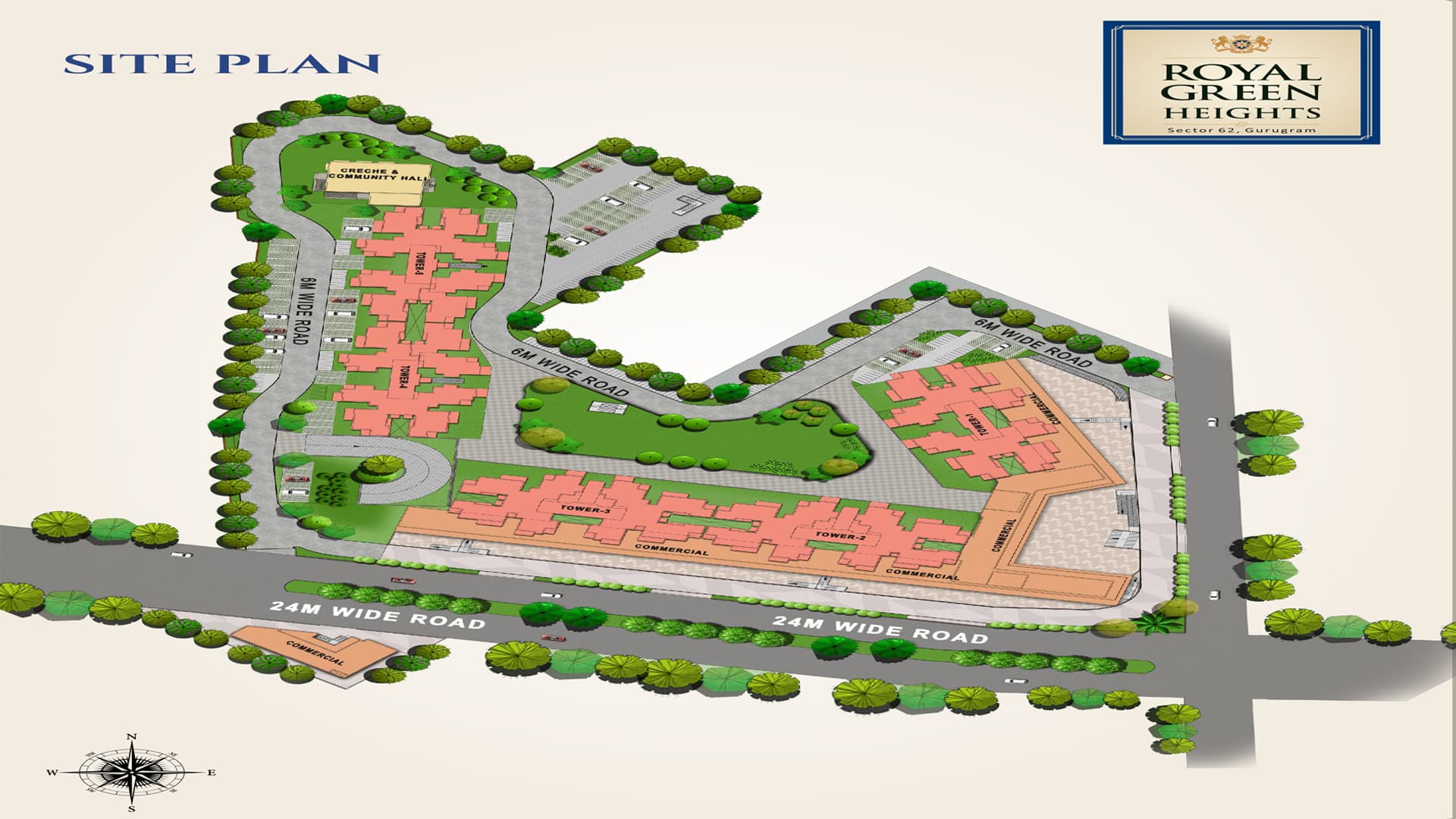 Master plan of Royal Green Heights Gurgaon