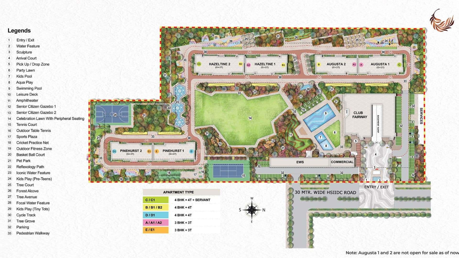 Eldeco Fairway Reserve Sector 80 Gurgaon Master Plan
