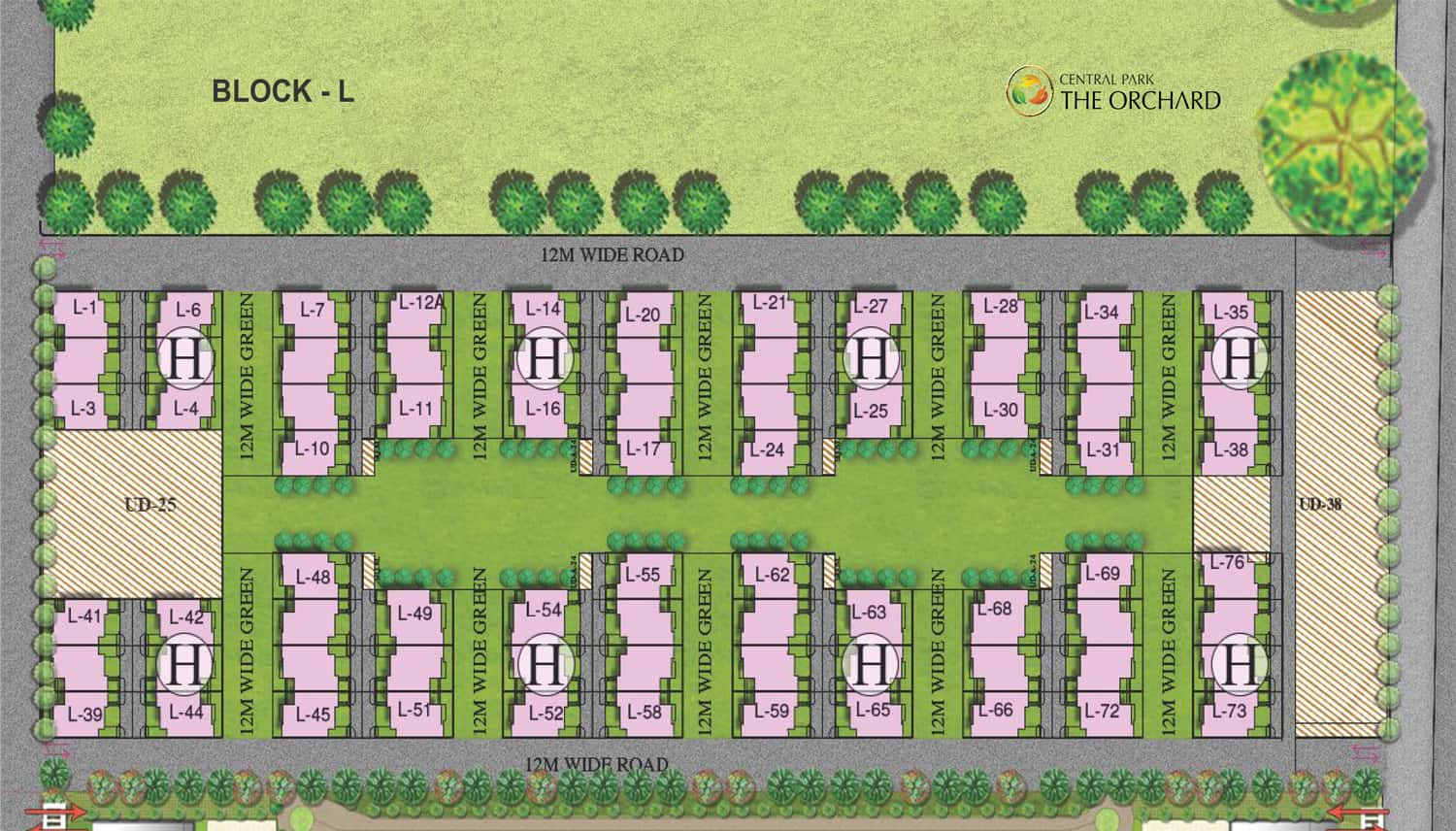 Central Park The Orchard site plan