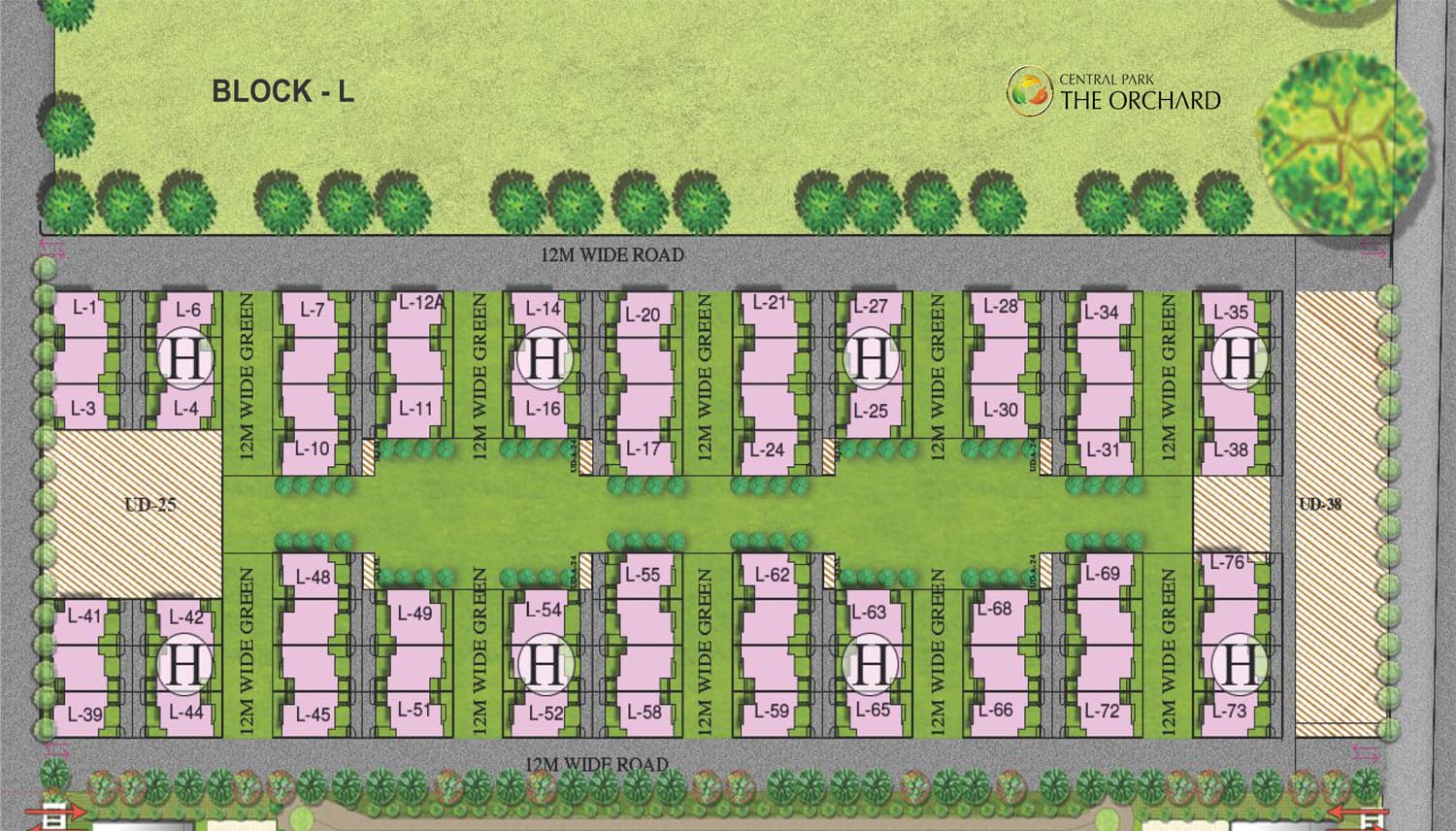 Central Park The Orchard site plan