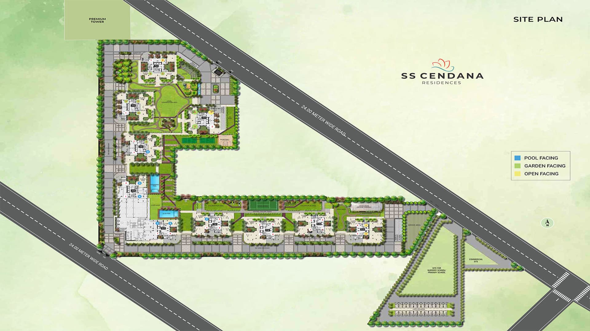 Site Plan of SS Group Cendana