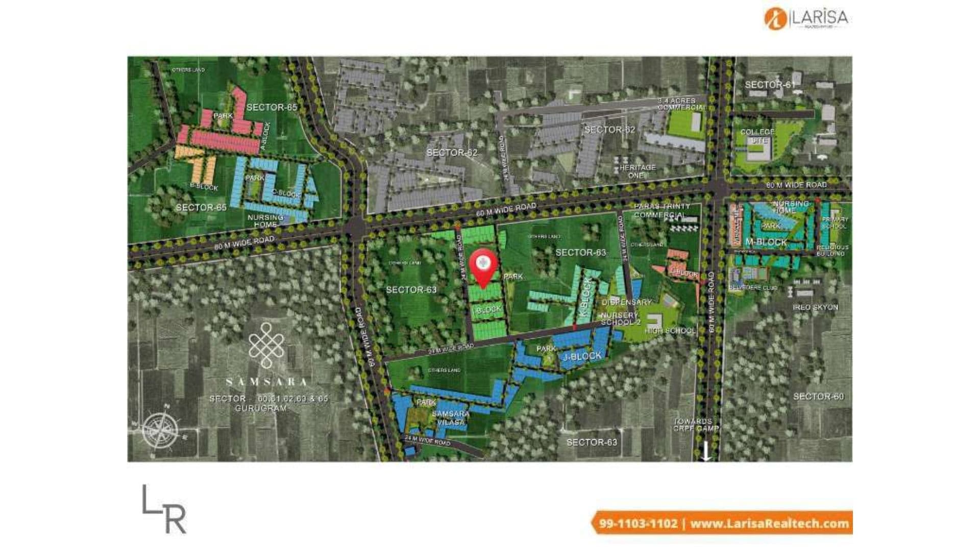 Samsara Ivana Gurgaon Site Plan
