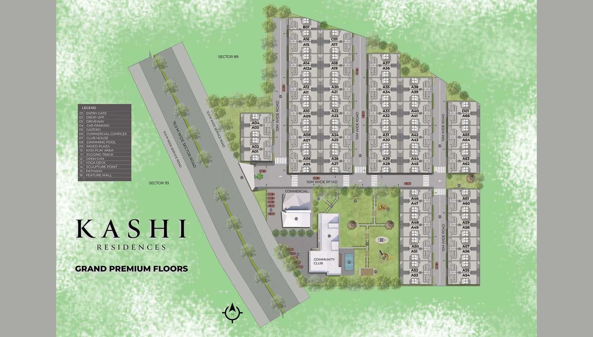 Ganga Kashi Sector 89 Site Plan