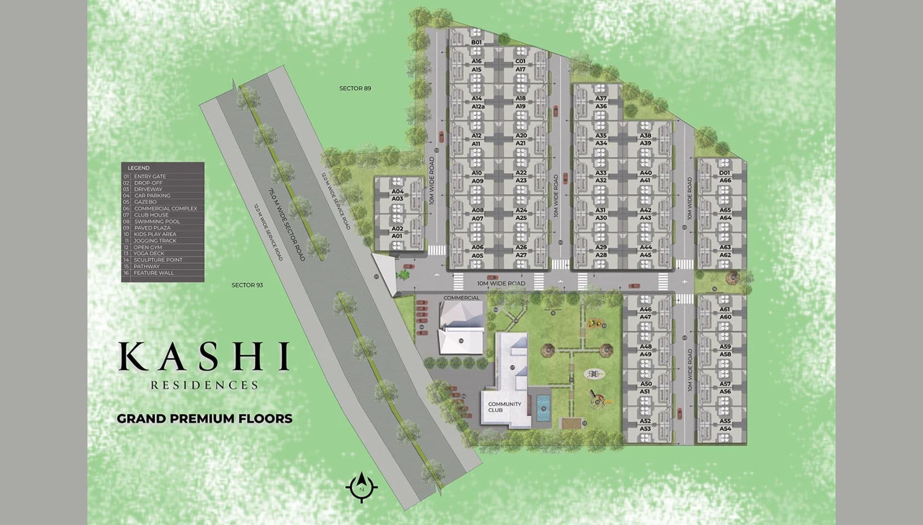 Ganga Kashi Sector 89 Site Plan