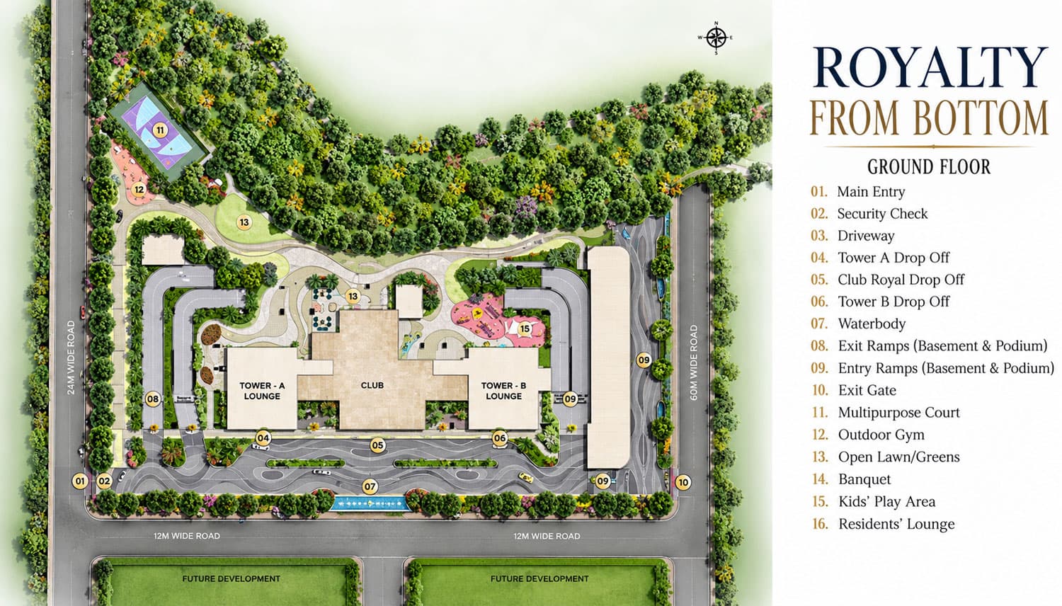 Trevoc Royal Residences site plan