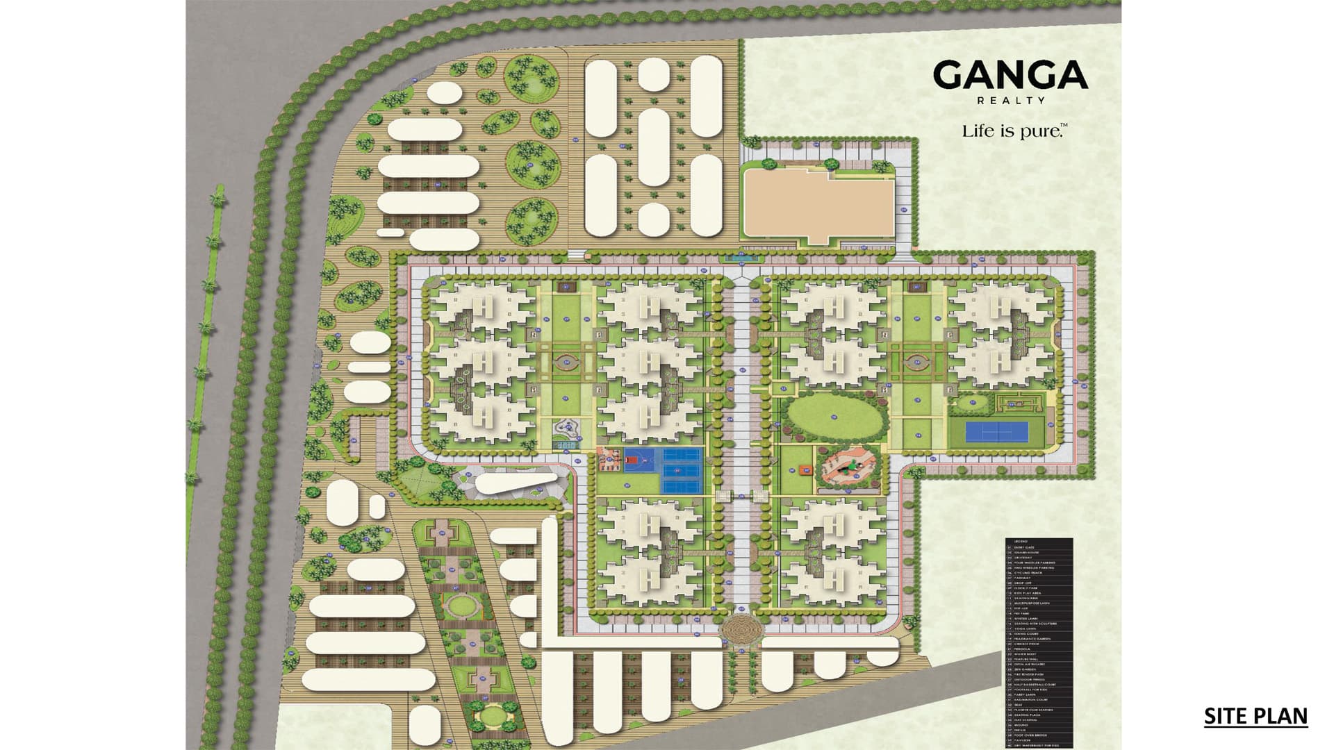 Ganga Realty Tathastu Master plan