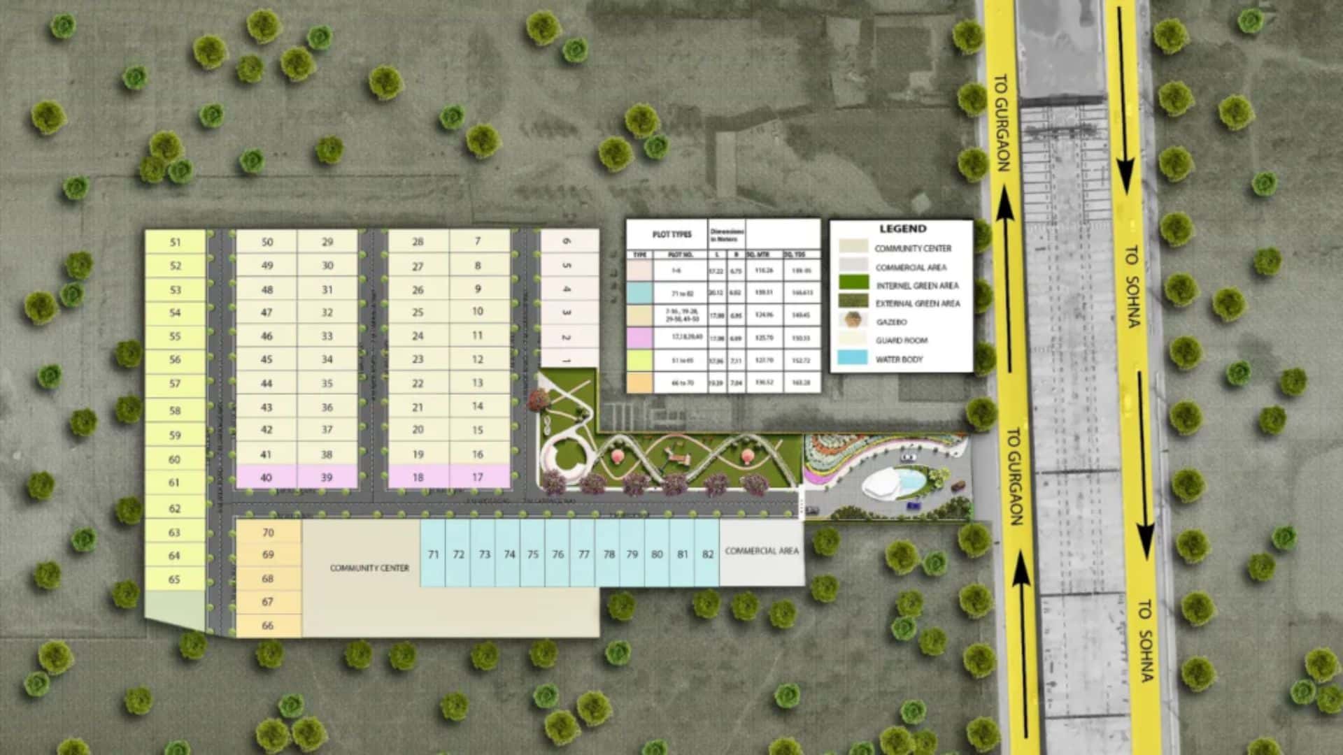 Trehan Luxury Floors Sohna Master Plan