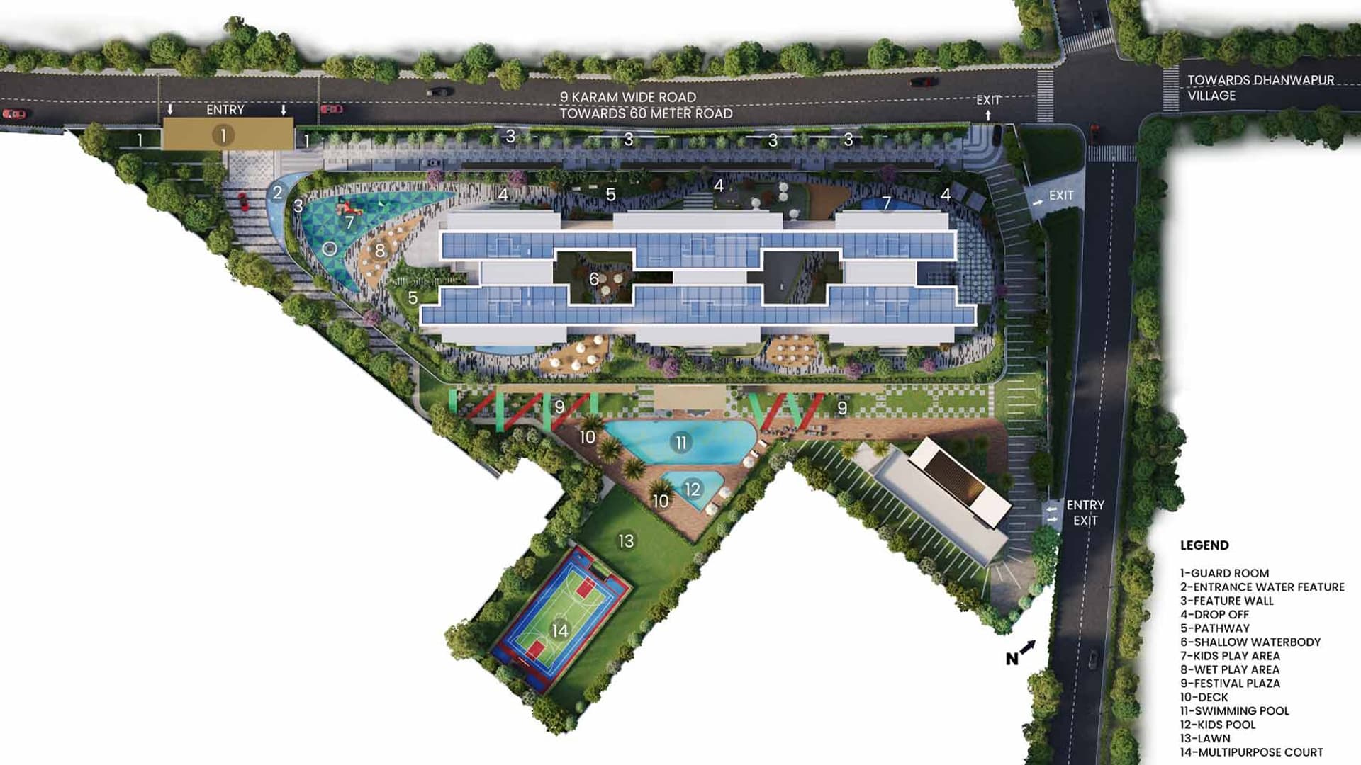 Master Plan of Levante Residences