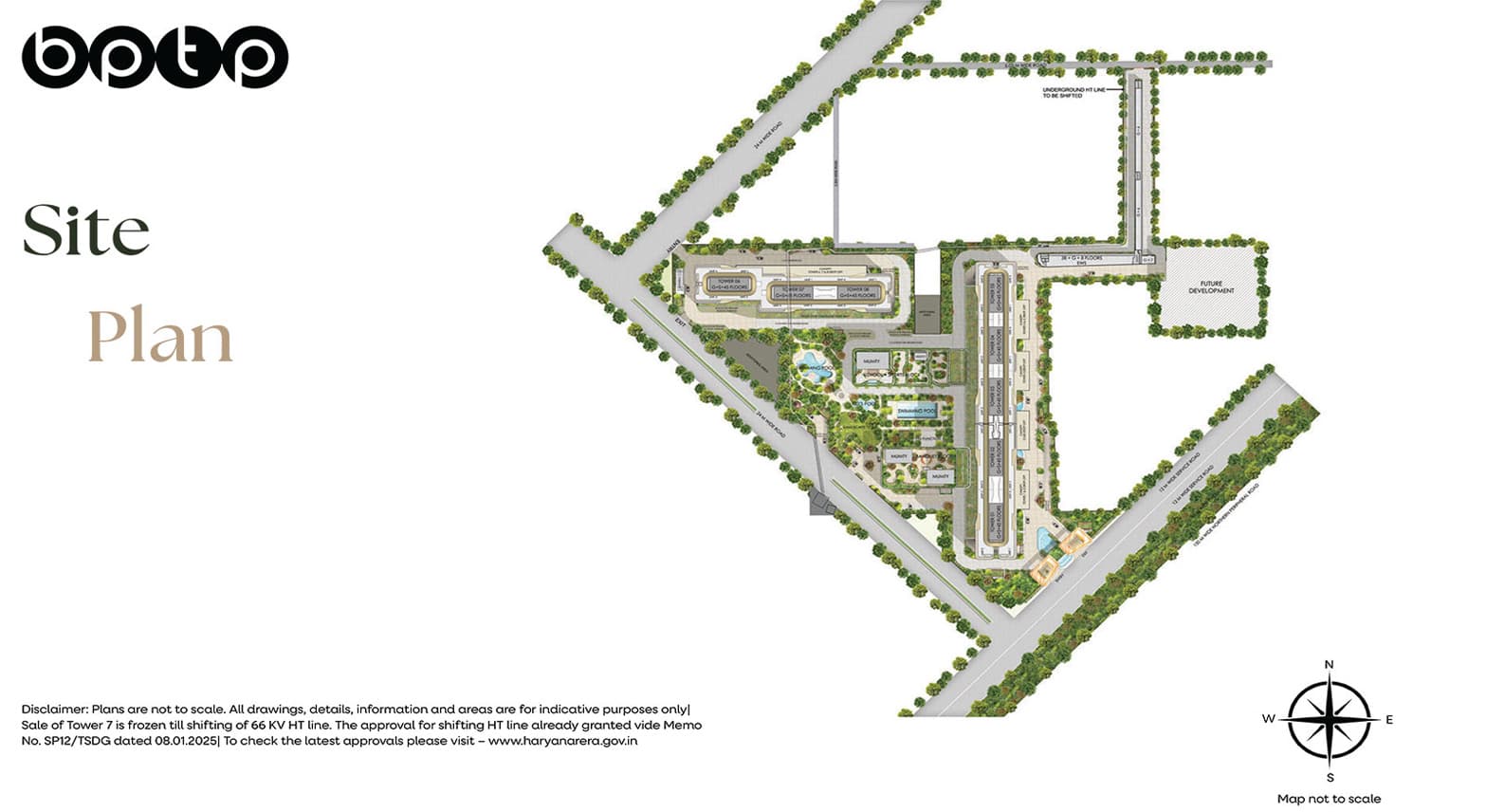 Master Plan of BPTP DownTown 66