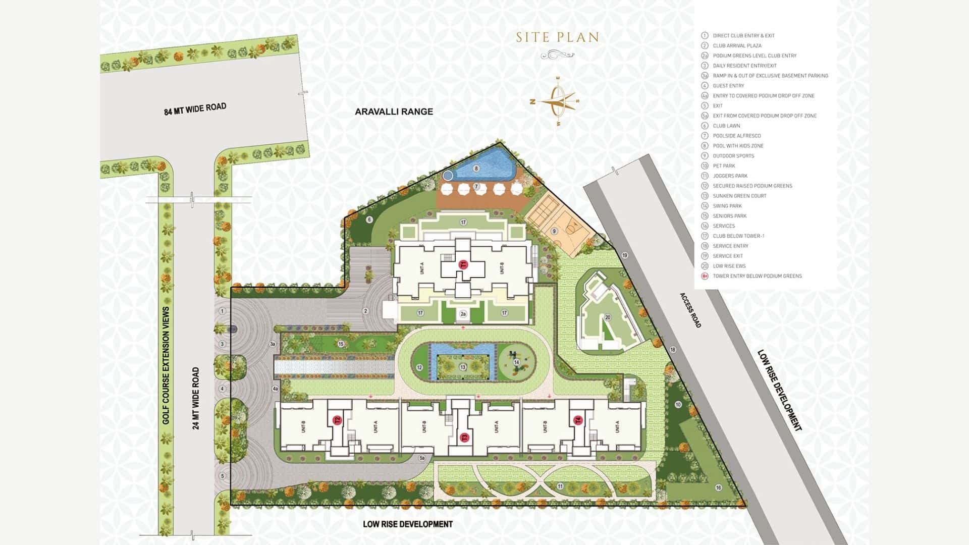 Anant Raj Estate Residences Site Plan