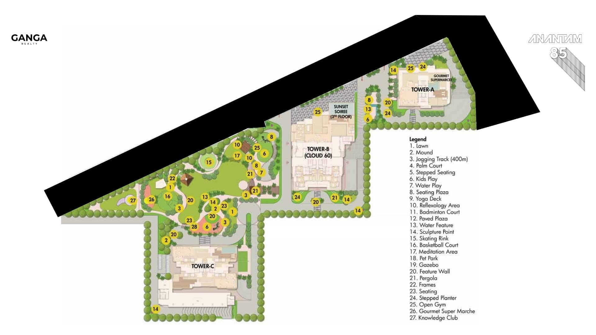 Ganga Anantam Sector 85 Gurgaon Master Plan