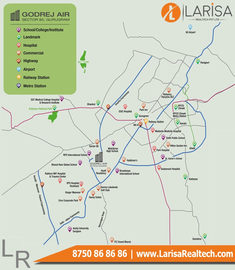 Godrej Air Location Map