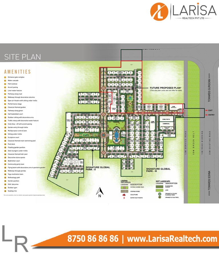 Signature Global Park Floors 2&3 Site Plan