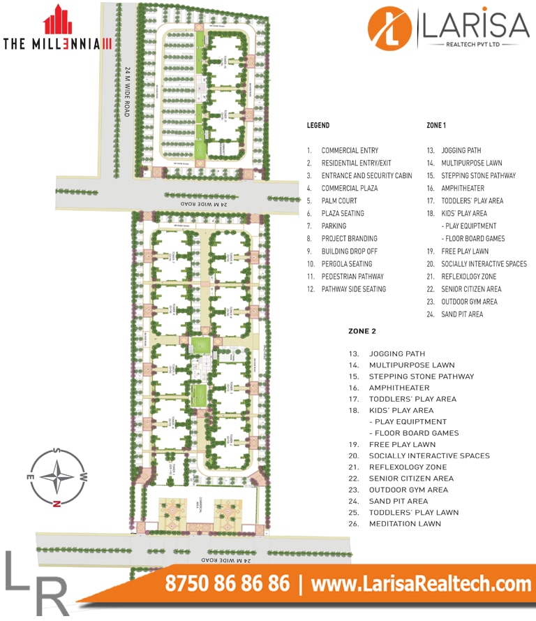 Signature Global Millennia 3 Site Plan