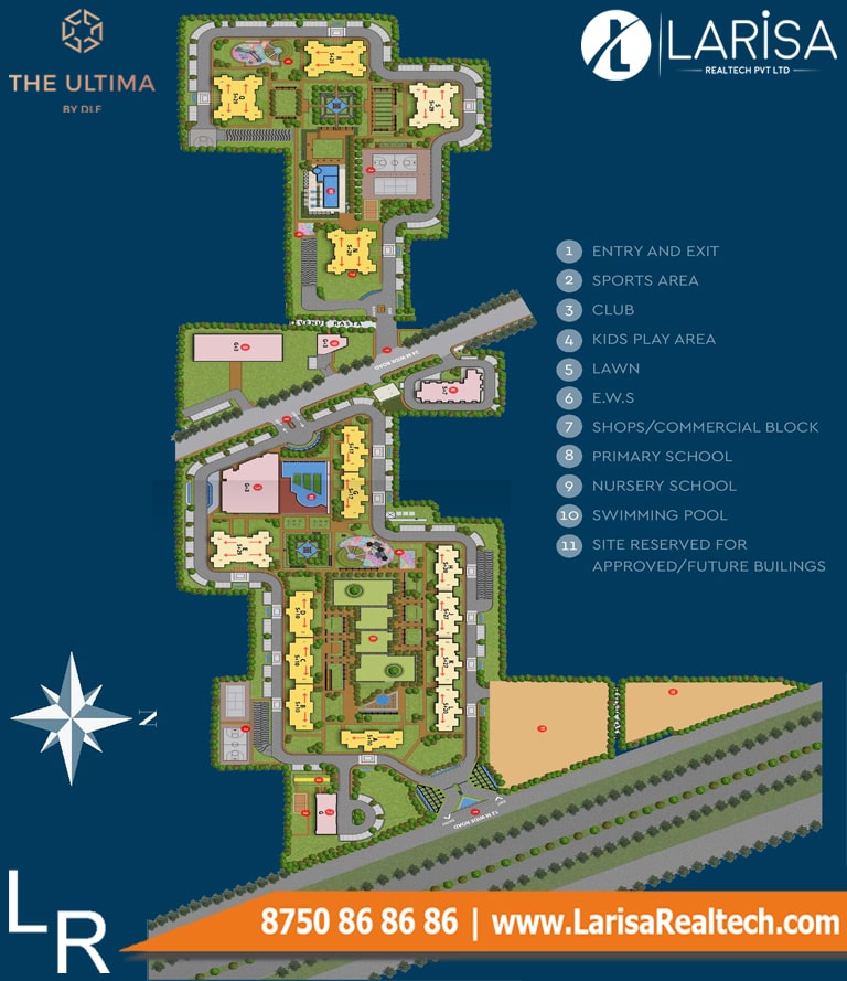 DLF The Ultima Site Plan