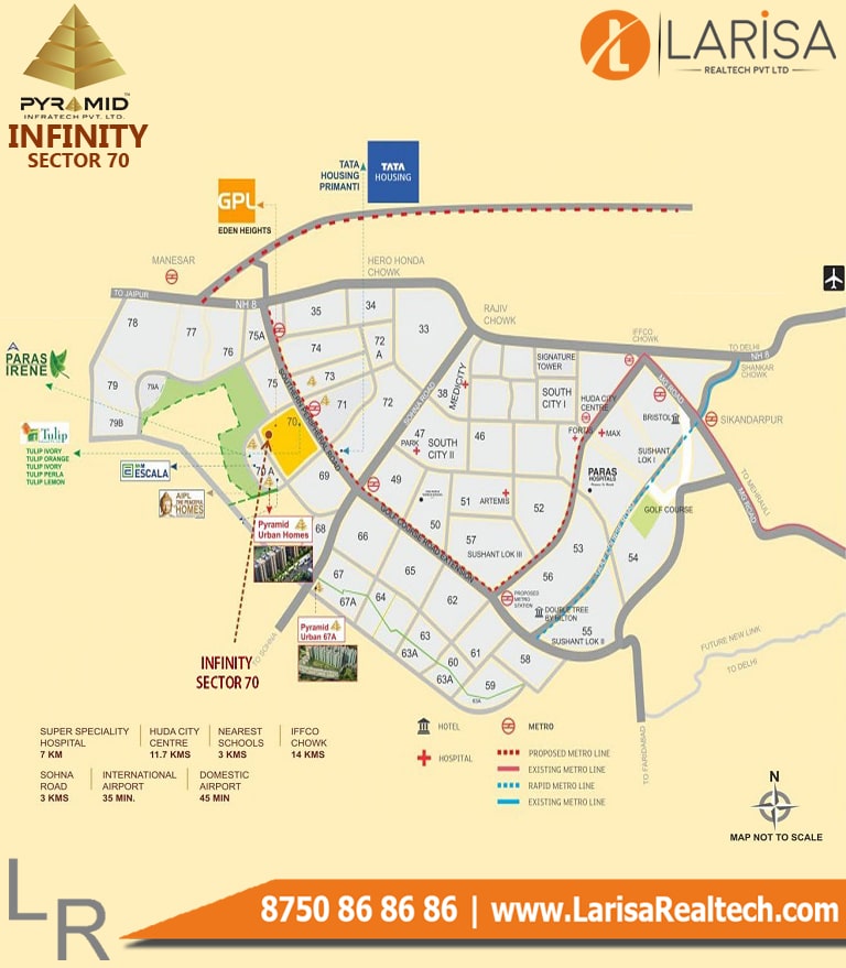 Pyramid Infinity Location Map