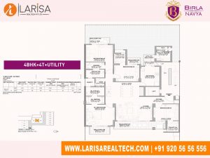 Birla Navya 4BHK+4T+UTILITY Floor Plan