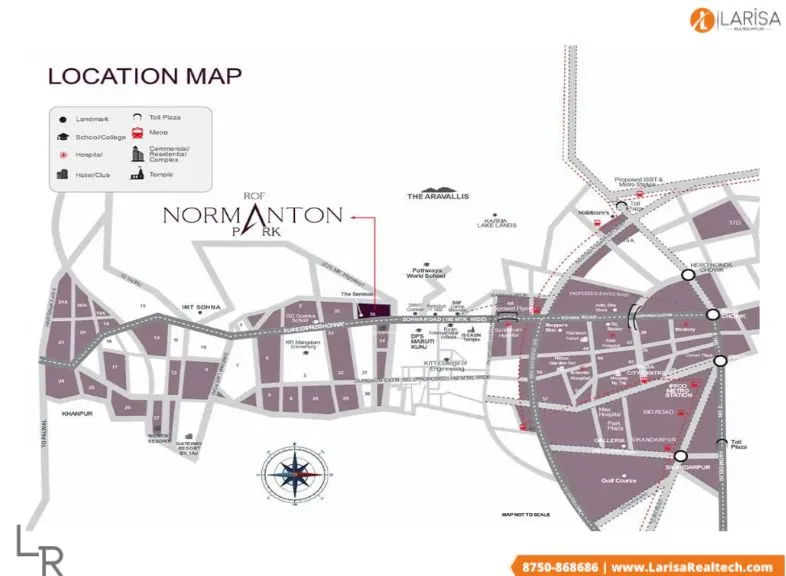 rof normation park location map