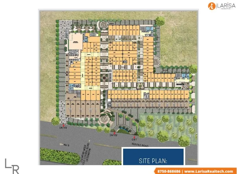 m3m corner walk site plan