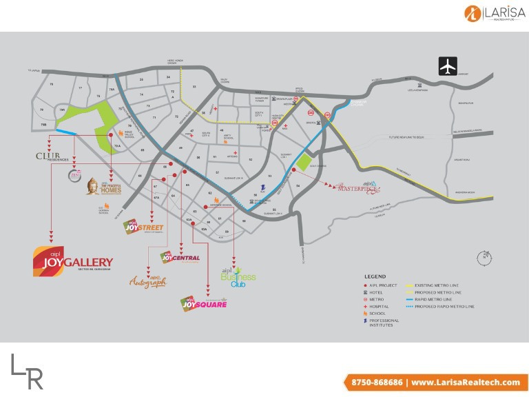 location map aipl joy gallery