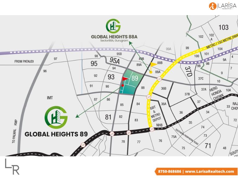 Breez Global Heights Location Map