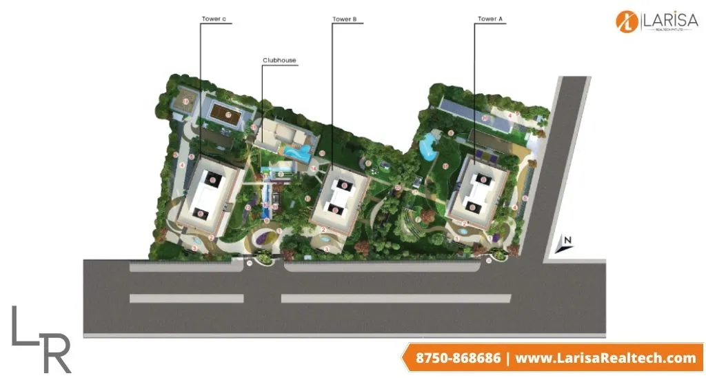 mahindra luminare site plan