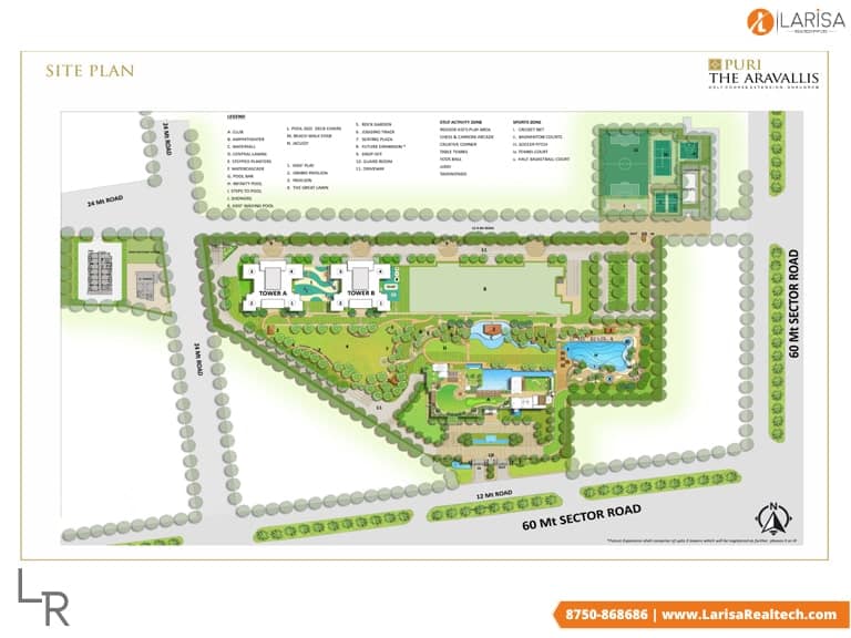 Puri The Aravallis Site Plan