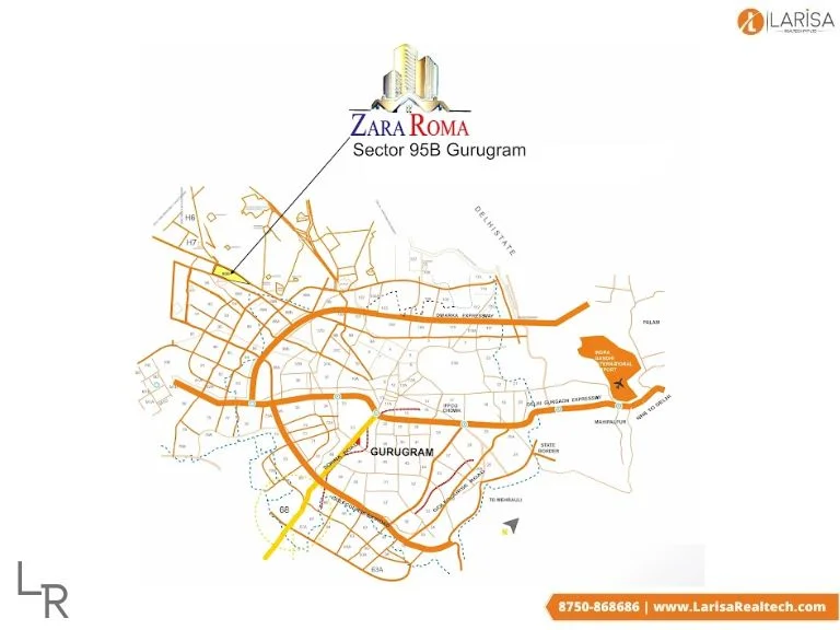 zara roma 95b location map