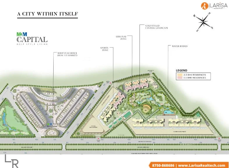 m3m capital 113 site plan