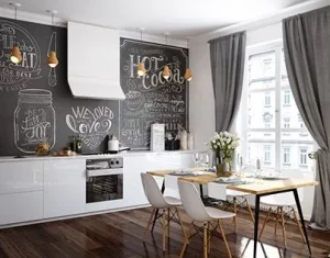 Chalkboard Backsplash Kitchen Design Ideas