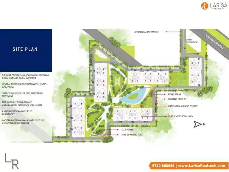 m3m crown 111 site plan