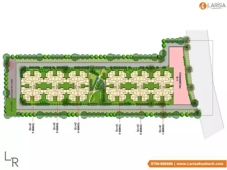 Rajvik Greens Site plan