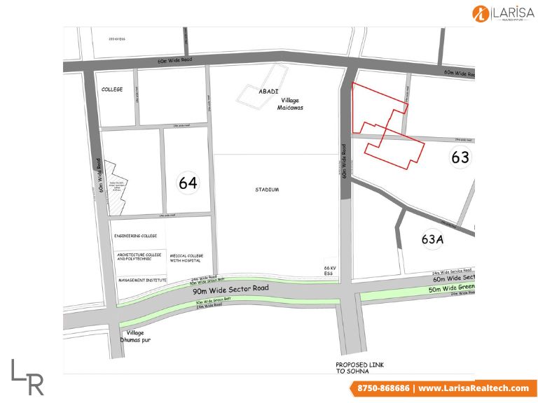 dlf-the-arbour-location-map