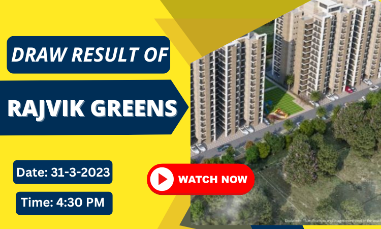 rajvik greens draw result and high rise building