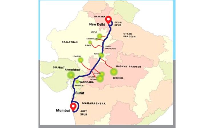 delhi mumbai expressway route map