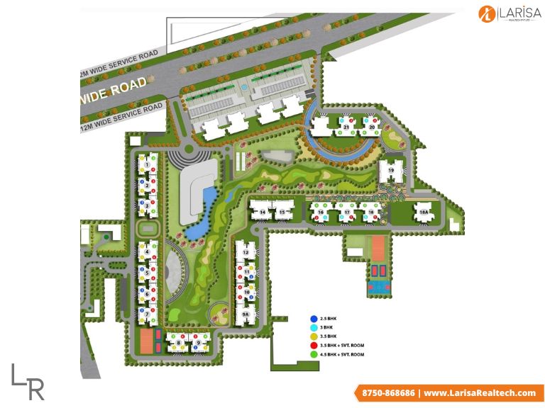 m3m golf hills site plan