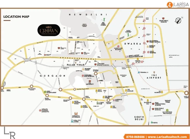 mrg crown location map