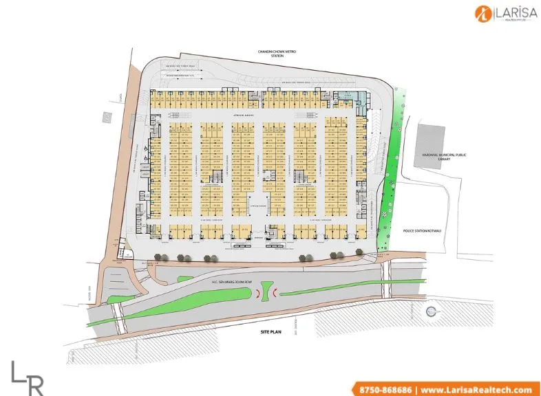 omaxe chandni chowk site plan