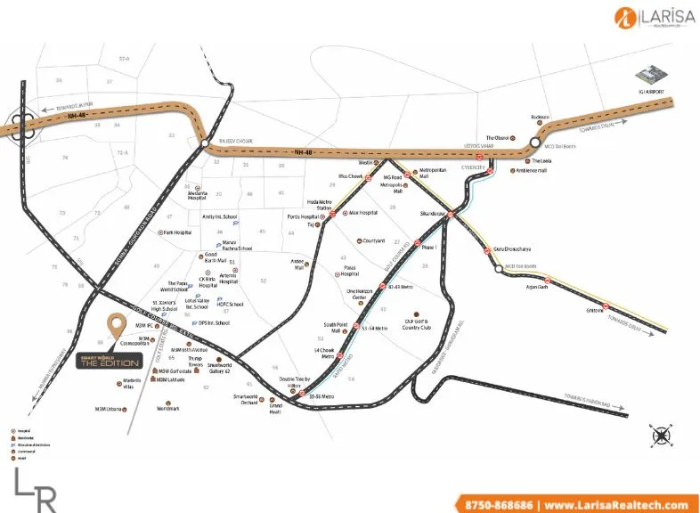 smart world the edition location map