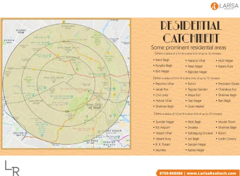 Raheja Delhi Mall Location Map