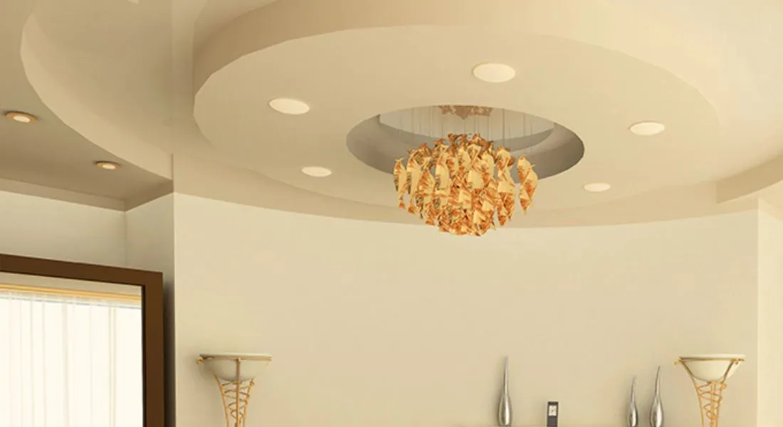 Circular Simple Fale Ceiling For Hall