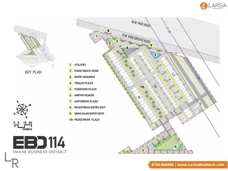 emaar ebd 114 sco plots site plan