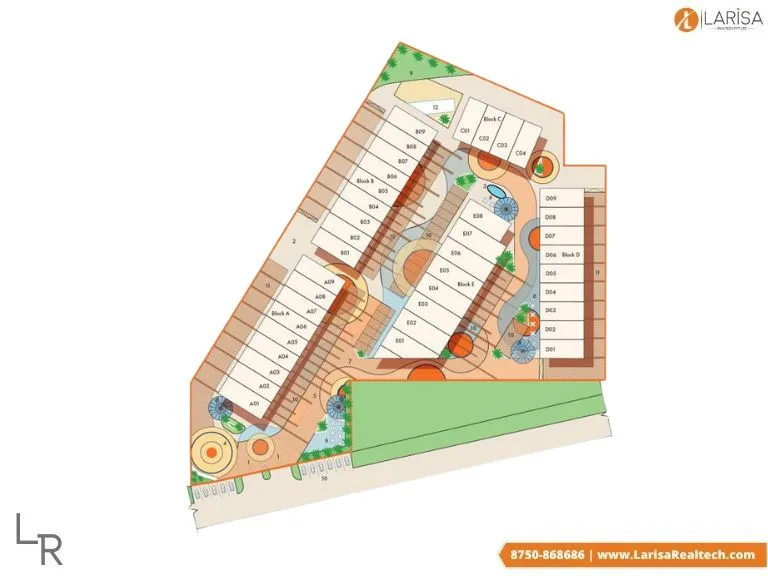 site plan of aarize sco plots sector 69 gurgaon